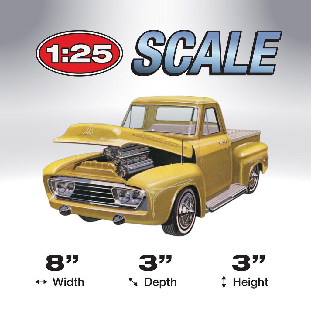 amt lindberg 1953 ford pickup truck plastic model 1/25