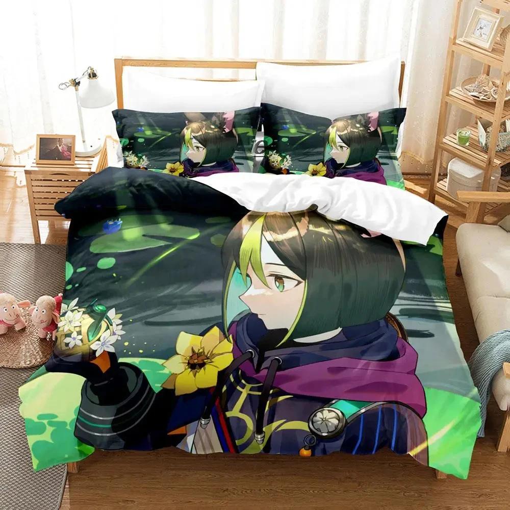 Kawaii Genshin Impact Tighnari Duvet Cover for Boys Bedroom Single Twin Full Queen King Size  Quilt Cover Pillowcase