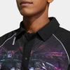 Adidas Abstract Pattern Print Raglan Sleeve Jacket Men Outerwear Black IA6868