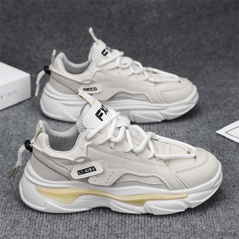 Fashion New men's shoes are fashionable versatile breathable thick soled height increasing sporty casual simple comfortable