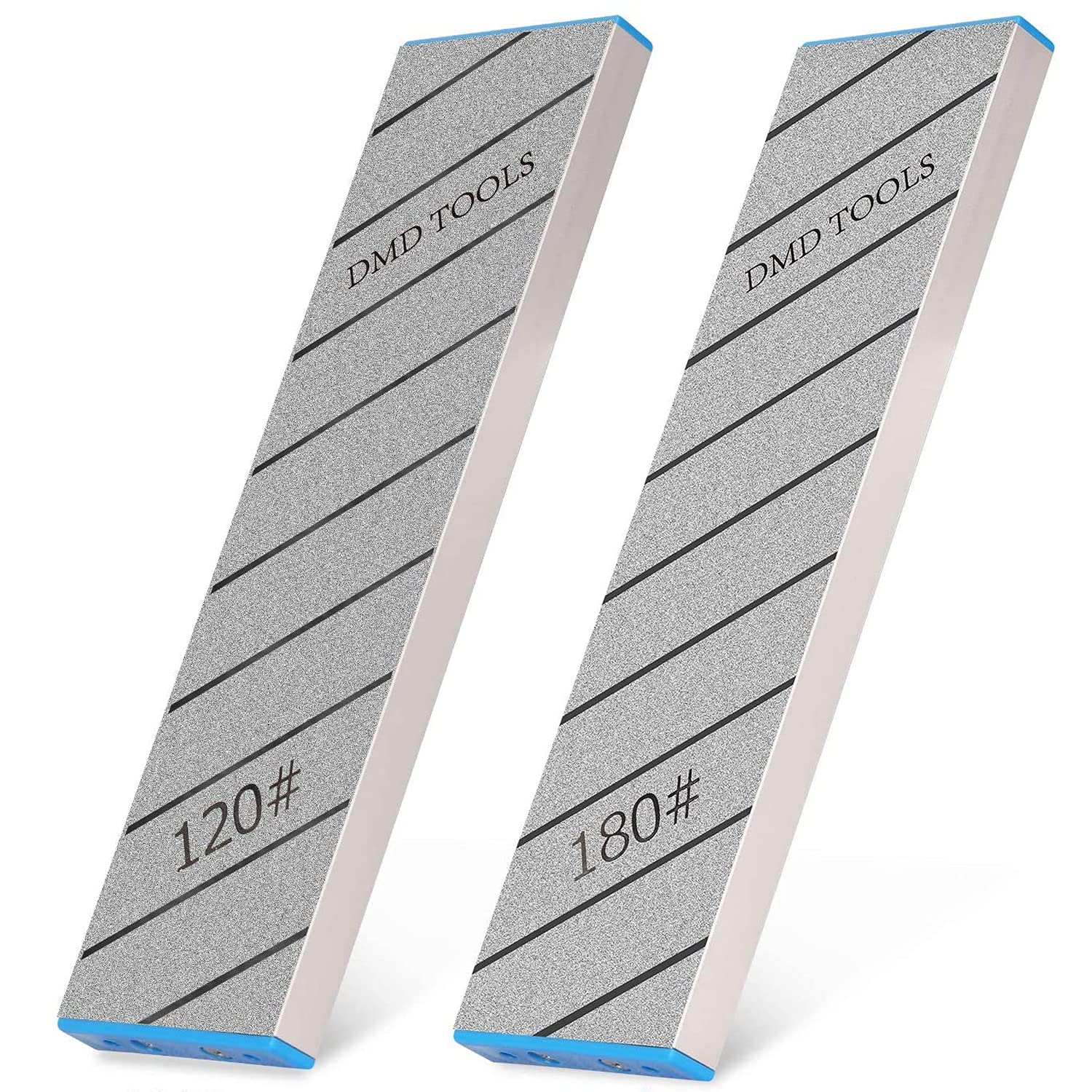 GOKEI Sharpening Stone Flattening Stone, Grit #180/#120, Aluminum Base, Diamond Sharpening Stone, Ceramic Sharpening Stone for Knife Sharpening and Co