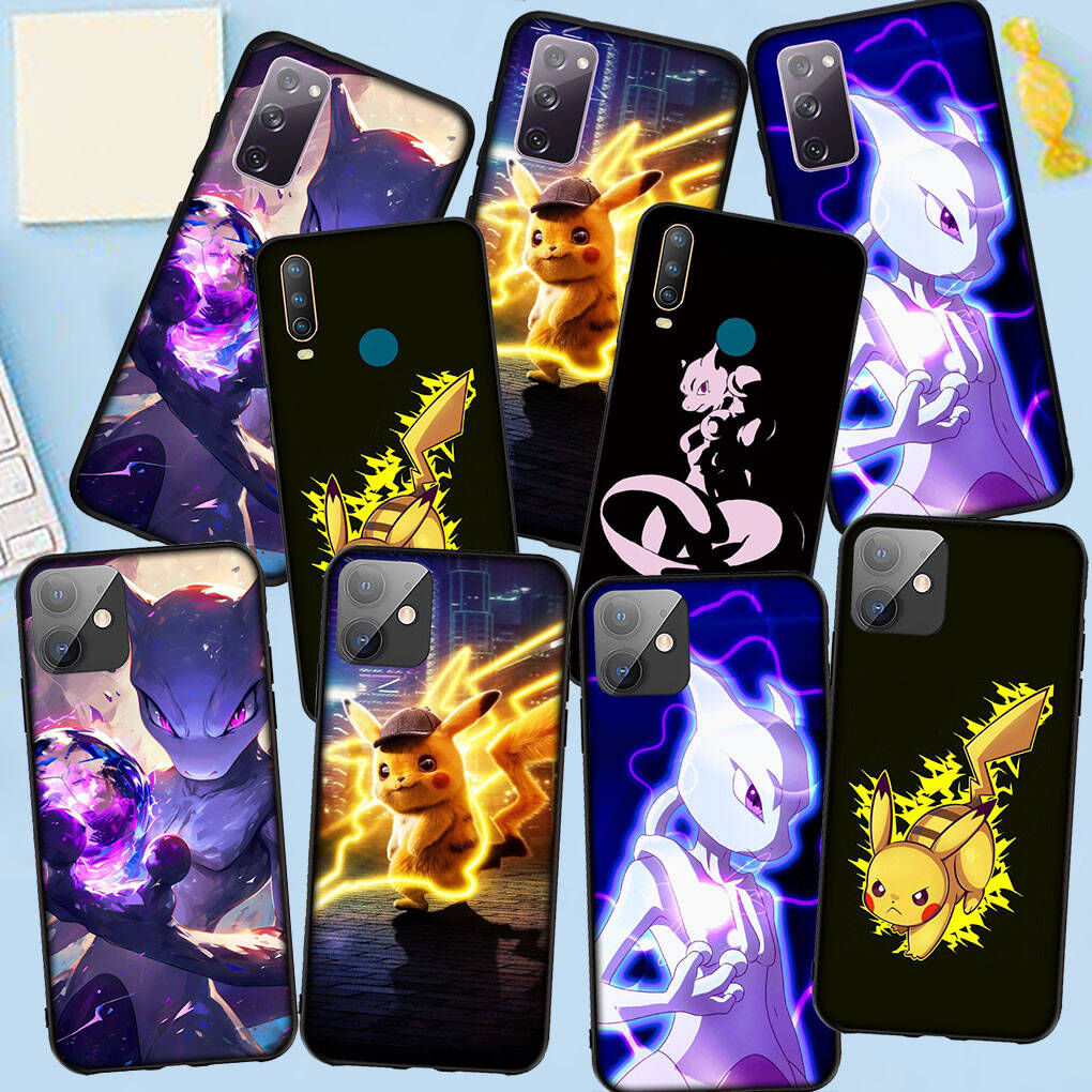 Phone Case for iPhone 17 16 15 Plus Xiaomi Poco F8 F7 X7 X6 M8 C85 C75 Redmi Note 14 12 11 13 Pro Max A4 14C 13C 15C Pokemon Pikachu Mew Mewtwo Cover