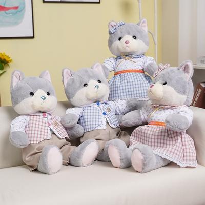 1 τεμ 32 / 52 εκ. Kawaii Ζευγάρι Γάτα με υφασμάτινα βελούδινα παιχνίδια Γεμιστές κούκλες μαξιλαριού γάτας ζώων Υπέροχα παιχνίδια για παιδιά Δώρα γενεθλίων μωρών