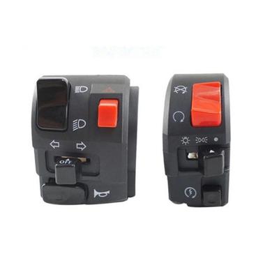 2 interruptores de luz de bocina de manija de motocicleta universales para Huanglong 300cc/600cc