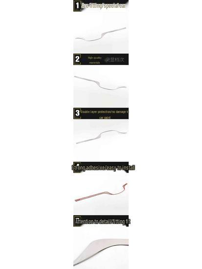Baojun 560 Stainless Steel Dashboard Trim: Front Panel Center Console Decorative Strip