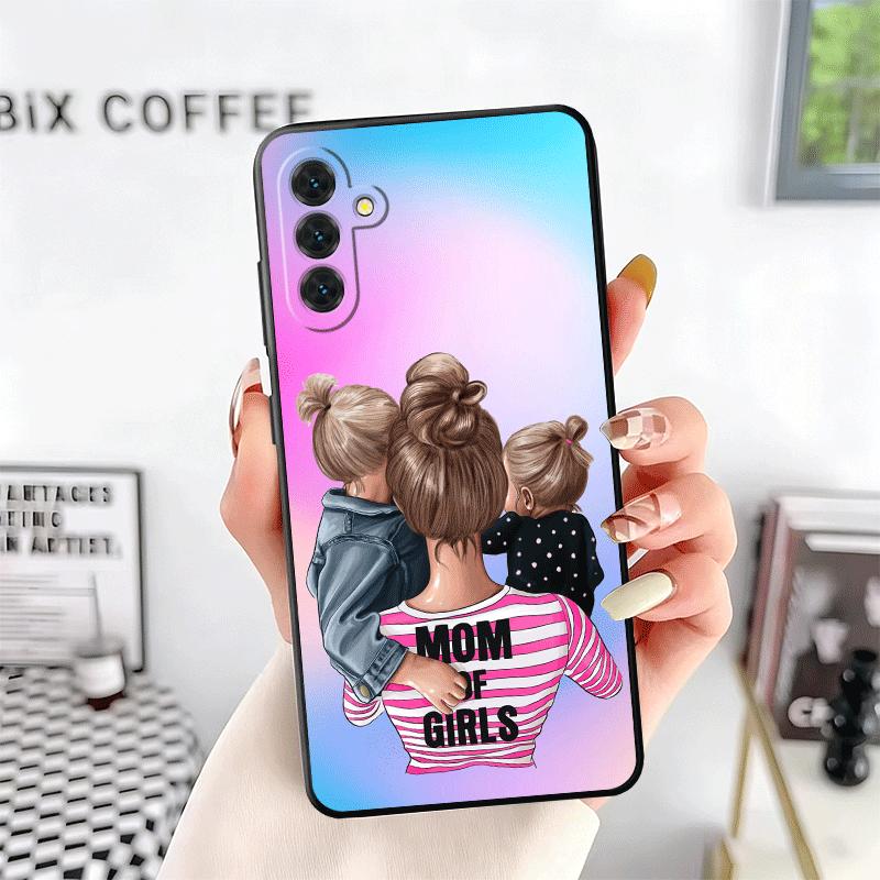 

Дизайн в цвете Девочка Мама Малыш Мягкий Чехол для Телефона для Samsung A17 A37 A57 A16 A26 A36 A56 A15 A25 A35 A55 A14 A24 A34 A54 A13 A23 A33 A Samsung A56