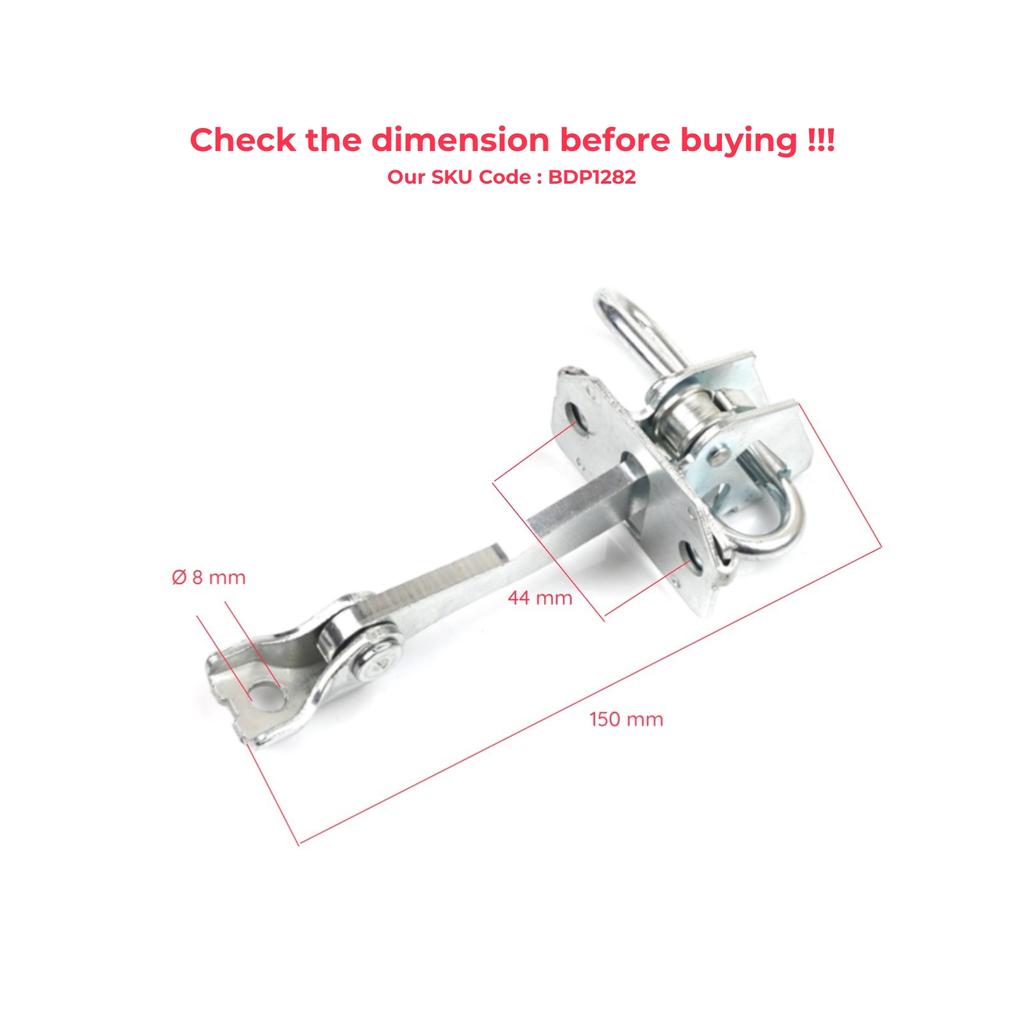 BDP1282-1 2 Pieces Front Door Hinge Stop Check Strap Limiter for Fiat Idea Lancia Musa 350 2004-2012 51795854