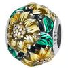 Charms Do Pandora Charm Pendant Openwork Flowers Sunflowers