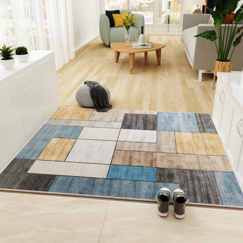 Wabi-Sabi Style Luxury Non-Slip Velvet Entrance Mat for Porch and Bedroom.