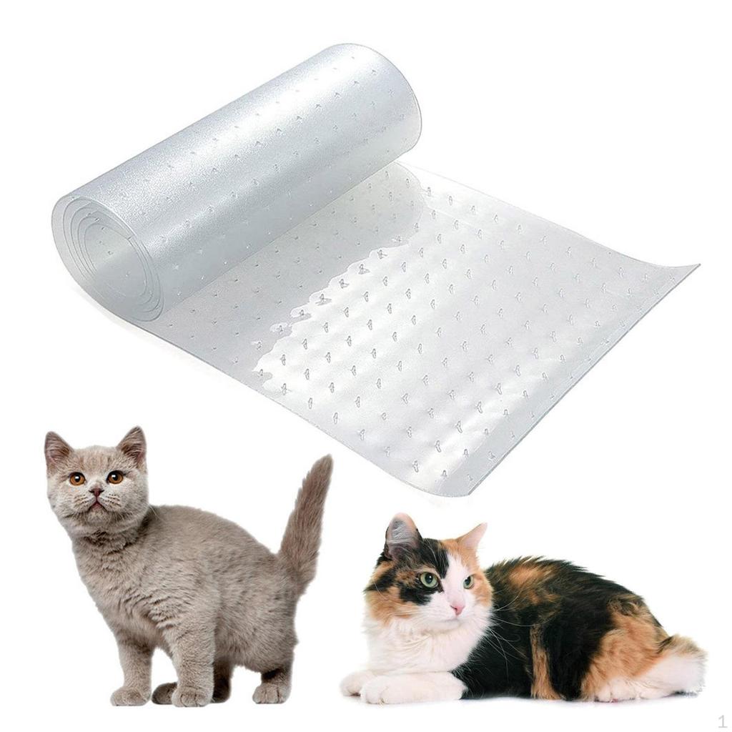 Cat Carpet Protector Scratch Guard Transparent Anti-Slip Heavy Duty