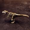 Kupfer Antikes Tier Tyrannosaurus Rex Statue Autodekoration Handwerk Heimdekor Zubehör Retro Messing Dinosaurier Miniaturfigur
