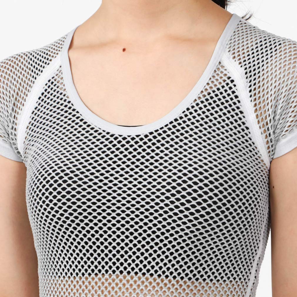Millet Drynamic Mesh Short Sleeve Size S Women's Underwear, MIV01708, Black-Noir,