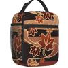 Genshin Impact Fall Kazuha Insulated Lunch Bag for Women Resuable Anime Game Cooler Thermal Lunch Box Kids School Children