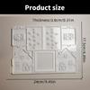 Versatile Christmas Sturdy Silicone Mold for Epoxy Resin Castes Portable for Making Unique Designs and Artistics Molds