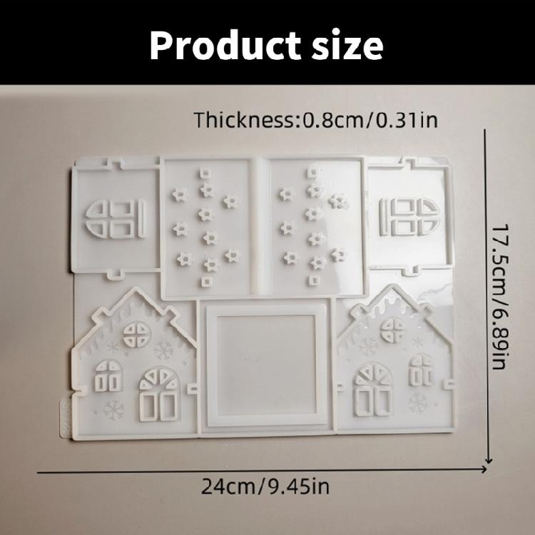 Versatile Christmas Sturdy Silicone Mold for Epoxy Resin Castes Portable for Making Unique Designs and Artistics Molds