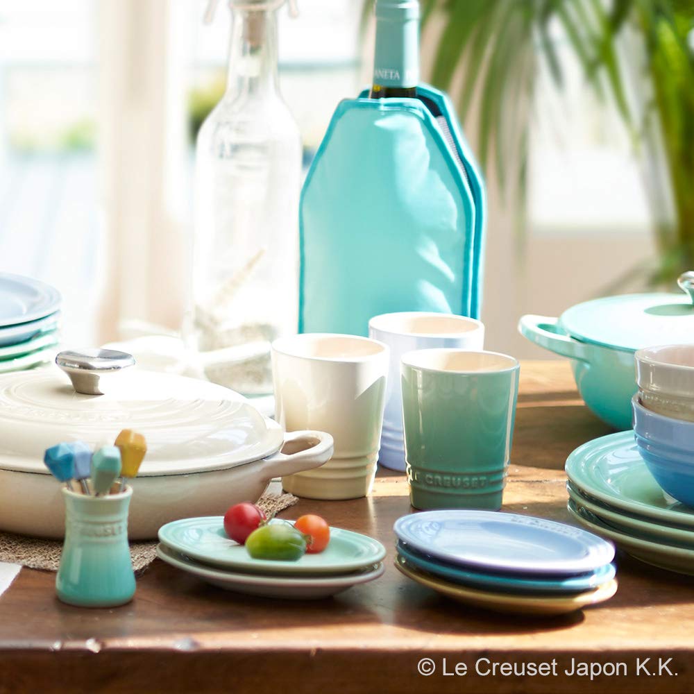 Le Creuset Stoneware Mini Oval Plates, Rainbow, Heat-Resistant, Microwave- and Oven-Safe, Pack of 5 [Official Japanese Product]