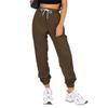 Women's solid color high-waisted sports and casual sweatshirt pants