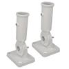 2pcs Easy Install Flag Pole Holder Multi Position Flagpole Bracket Flag Pole Mount  Outdoor