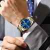 POEDAGAR Top Luxury Watch for Man Date Week Waterproof Luminous Wristwatch Quartz Stainless Steel Men's Watches Sports