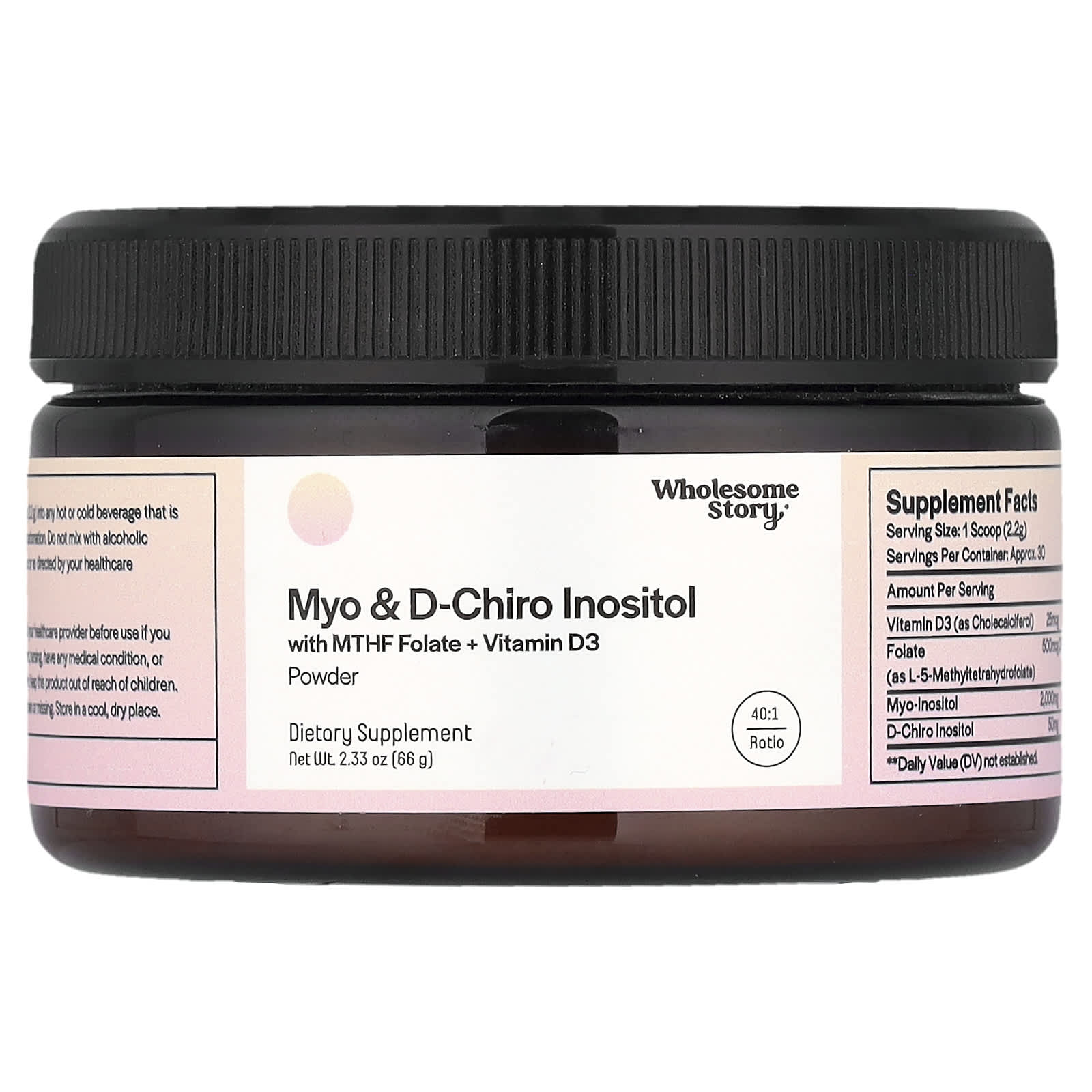 

Contains Myo & D-Chiro Inositol, Mthf Folic Acid + Vitamin D3 Powder, 66G (2.33Oz)