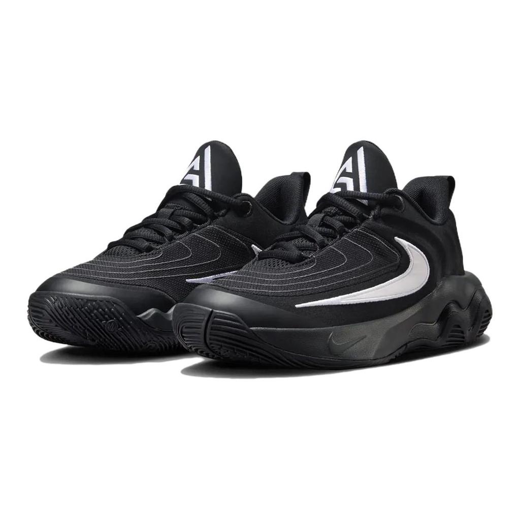 Nike Giannis Immortality 4 GS Black Kids Sneakers White Dark-Smoke-Grey FZ6734-001
