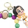 Keychain Pendant Anime Doll Charm Beads Bracelet Key Chain Party Favor Keyring Bag Charm Backpack Accessory