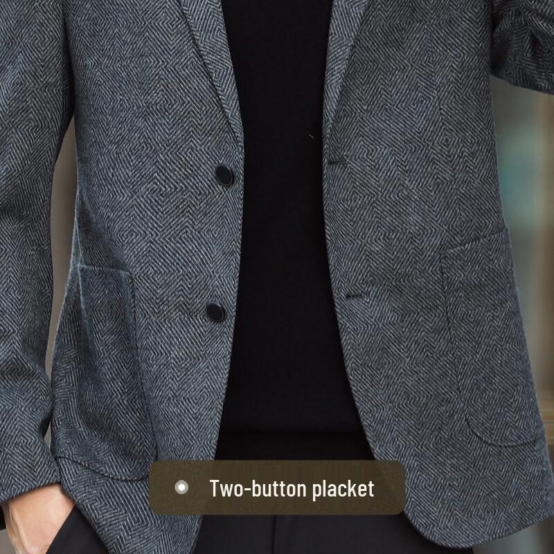 Men's Wool Blend Business Casual Blazer