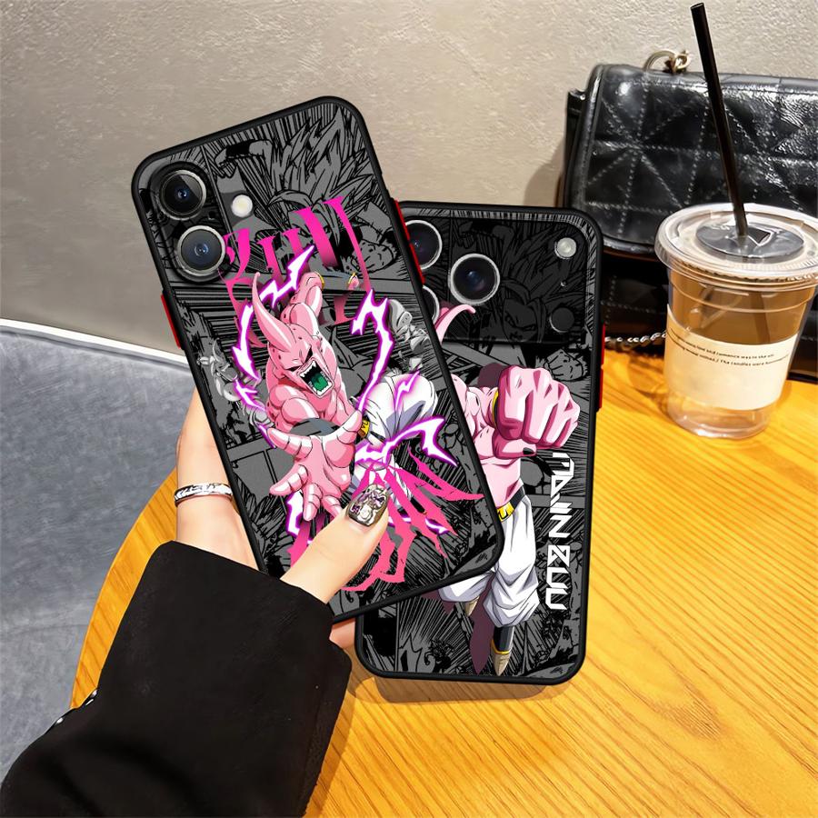 Case for iPhone 17 Pro Max 14 15 13 Mini Air 7 8 SE X XS XR 12 16 Plus 11 17P 16P Funda Back Phone Cover Dragon Bll Majin Buu