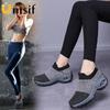 Sommer Damen Mesh Sneaker Atmungsaktiv Rutschfest Dicke Sohle Lässige Laufschuhe