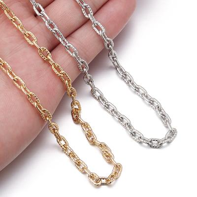 5 Yards/Rolle Metall Aluminium Kettengliederkette Unverschweißte Gliederkette Für Schmuckherstellung Kette DIY Armband Halskette Zubehör