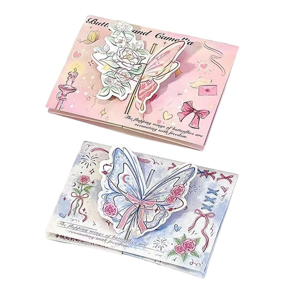 Retro 3D Foldable Greeting Card With Envelope Pop-Up Card Perfect for Couples