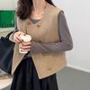 Fashion Sleeveless Jacket Vest for Women, Elegant Short Coat  Autumn Outfit Coat