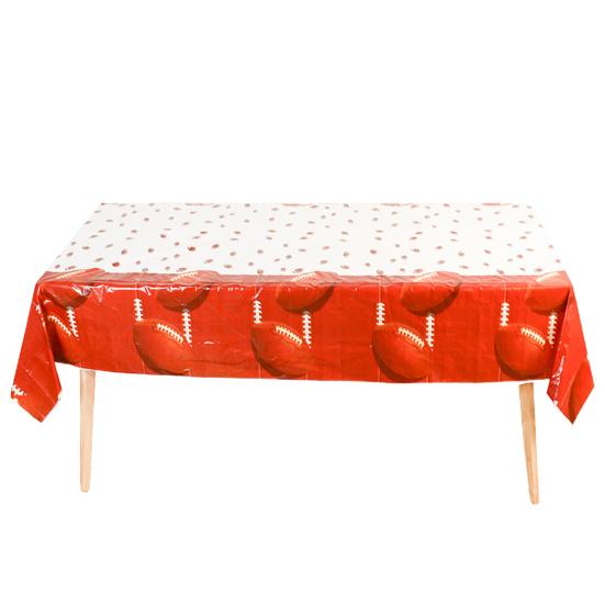 Bordduk Diverse mønstre Tørkbar Engangs Vanntett Flekkbestandig Dekorativ Plast Fotball Baseball Rugby Mønster Rektangulær Bordduk
