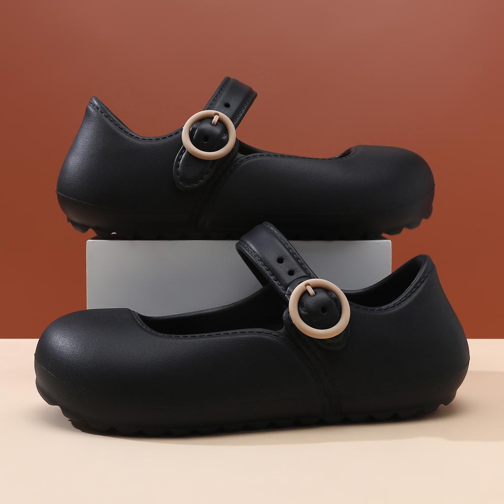 New hole shoes for women to wear in summer, thick soles to increase height, lazy bags and sandals, fashionable and comfortable soft soles