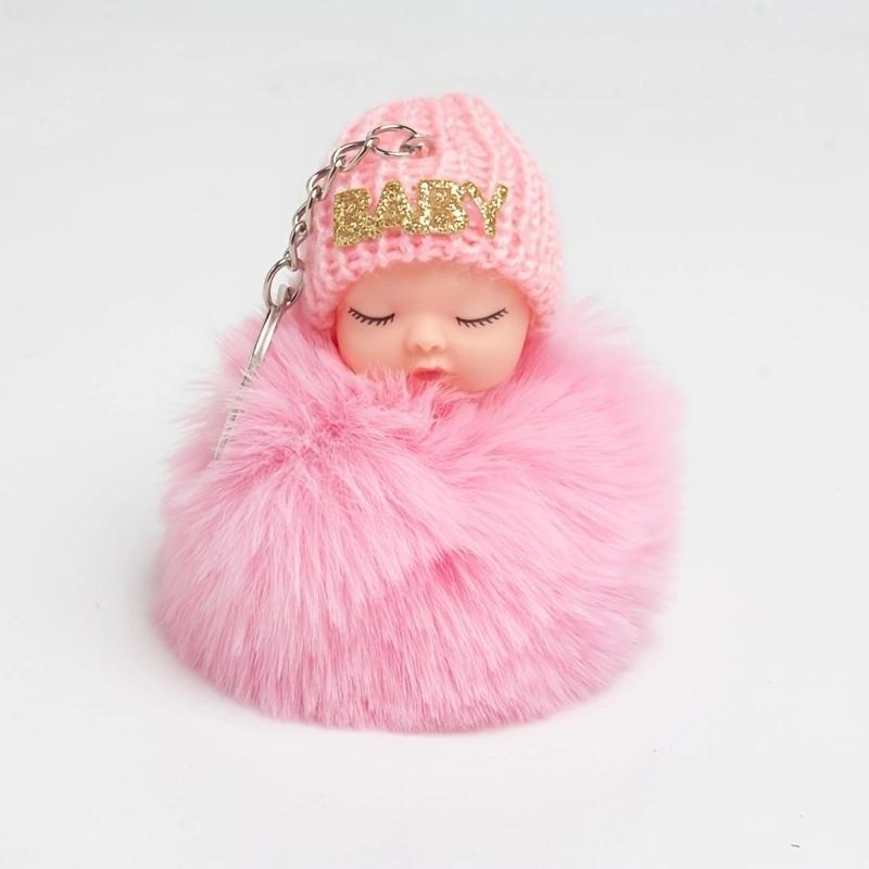 1PC Cartoon Pluszowa Lalka Do Spania Brelok Uroczy Pluszowy Węgiel Kula Plecak Wisiorek Kreatywny DIY Dziecięcy Pluszowy Lalka Wisiorek Akcesoria Wisiorek Samochodowy