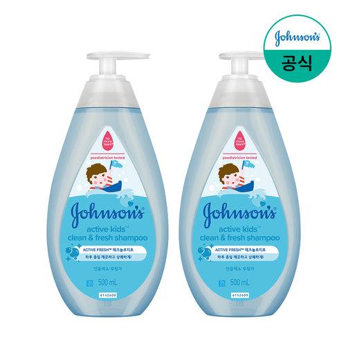 

Johnson s Baby Active Kids Clean & Fresh Shampoo 500ml x2