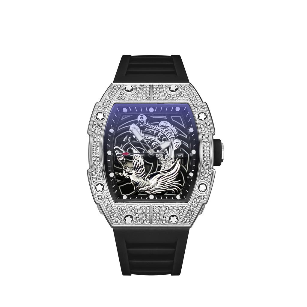 Richard Men'S Watch Diamond Gypsy Fashion Personality Phoenix Quartz Watch