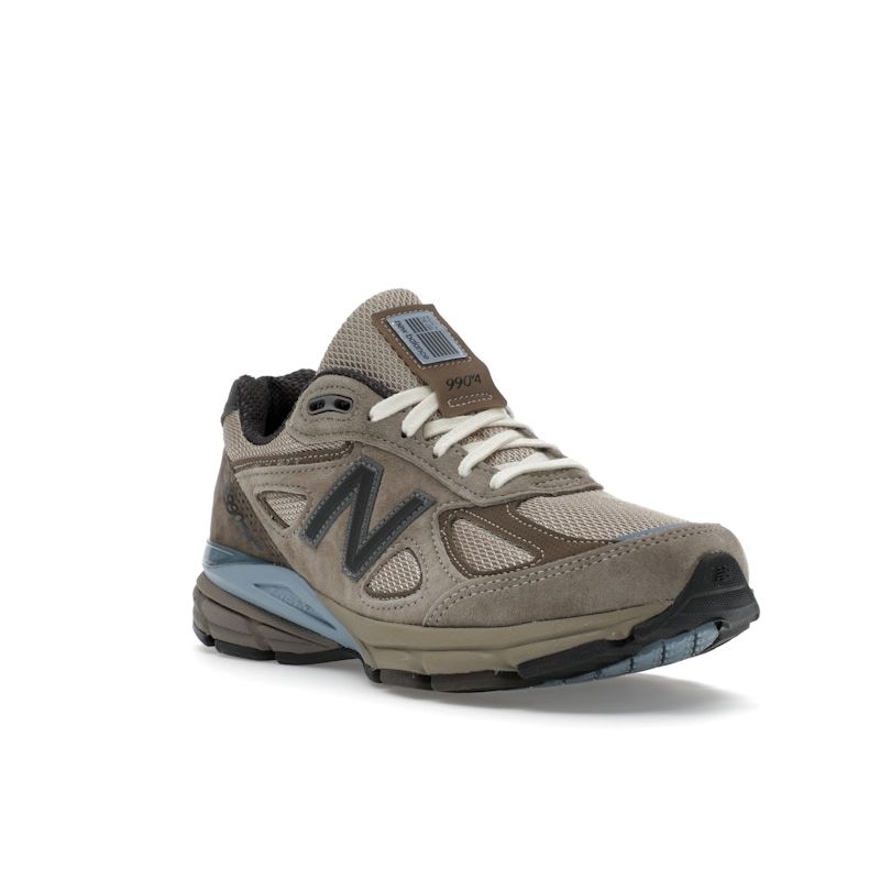 AURALEE X New Balance 990v4 Made In USA London Fog Unisex Sneakers Brown Turkish-Coffee Blue-Shadow U990AR4