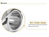 Multifunctional 430 Stainless Steel Cheese Grater with Hand-Crank & Multiple Blades