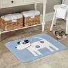 1 Parsons Jack Russell Terrier Non-slip Kitchen Mat, Bedroom Mat and Welcome Door Mat, Polyester, Machine Washable, Lightweight
