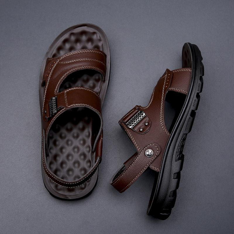 Sandali Estivi Primaverili Sandali Outdoor Casual Fondo Spesso Antiscivolo Scarpe da Spiaggia Sandali Ciabatte Uomo Doppio Uso