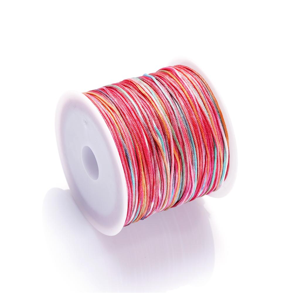 30M/Rolle 0,8mm Nylonfaden Schnur Chinesische Knoten Quasten Schnur Armband Geflochtene Schnur für DIY Schmuckherstellung Zubehör Zubehör