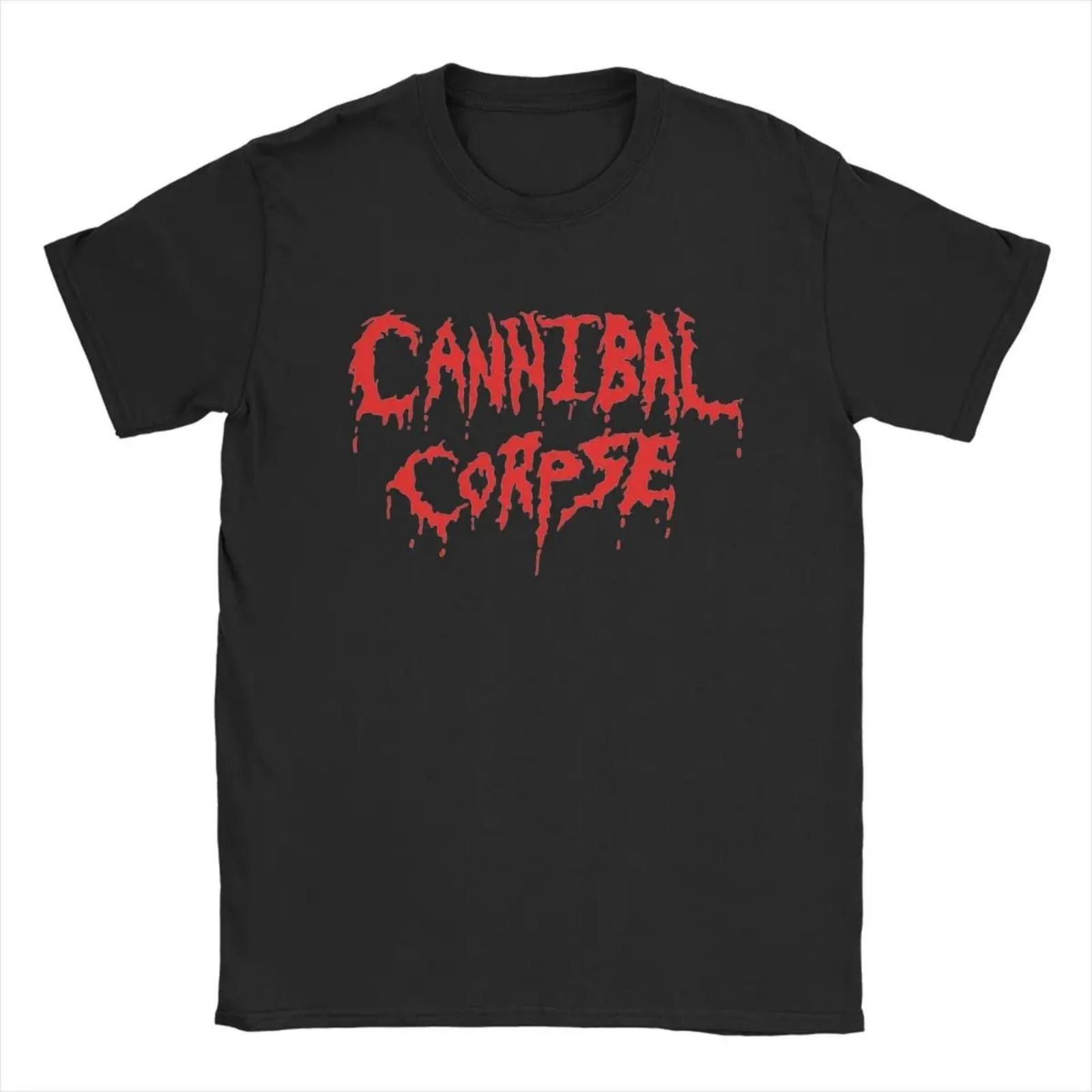 Футболки с логотипом Cannibal Corpse Мужские Женские Музыкальная группа Смешные Хлопковые Футболки Круглый вырез Короткий рукав Футболки Одежда Топы 3XL Топы S