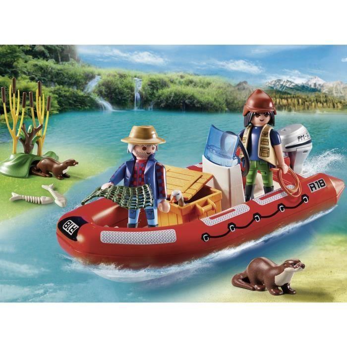 Playmobil 5559 braconniers avec bateau