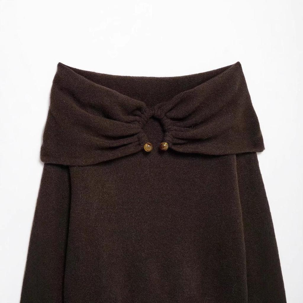 2024 Winter Off-Shoulder Long Sleeve Sweater for Women - European & American Style with Rolled Neckline