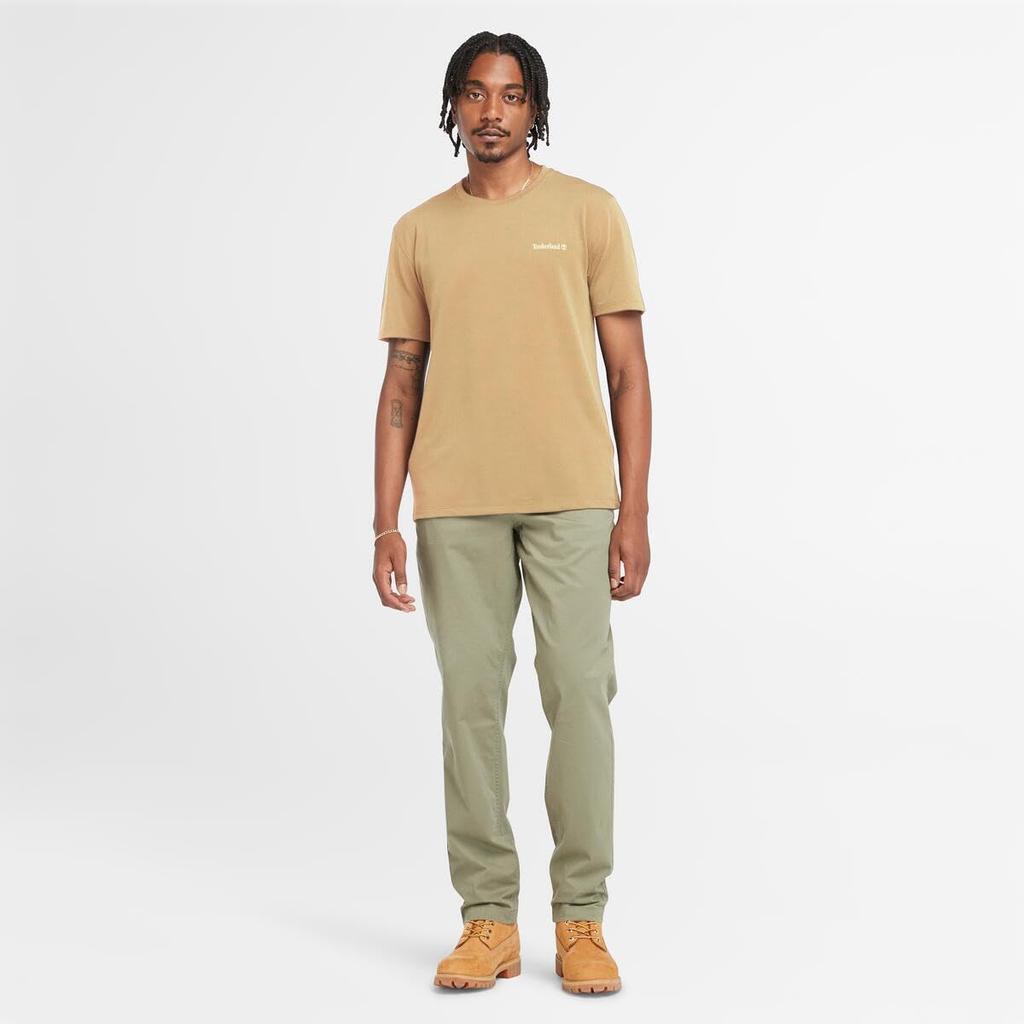Timberland Men's Light Wheat Boot, Short Sleeve, Polartec® Quick-Dry Breathable Fabric T-Shirt, Size L (TB0A4215EH31)
