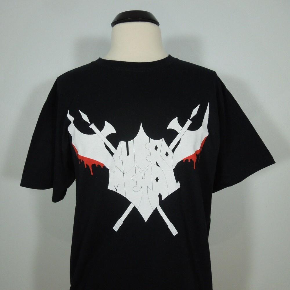 CUERO Y METAL Band Logo M MEDIUM T-Shirt Black Mens Unisex T-Shirt M