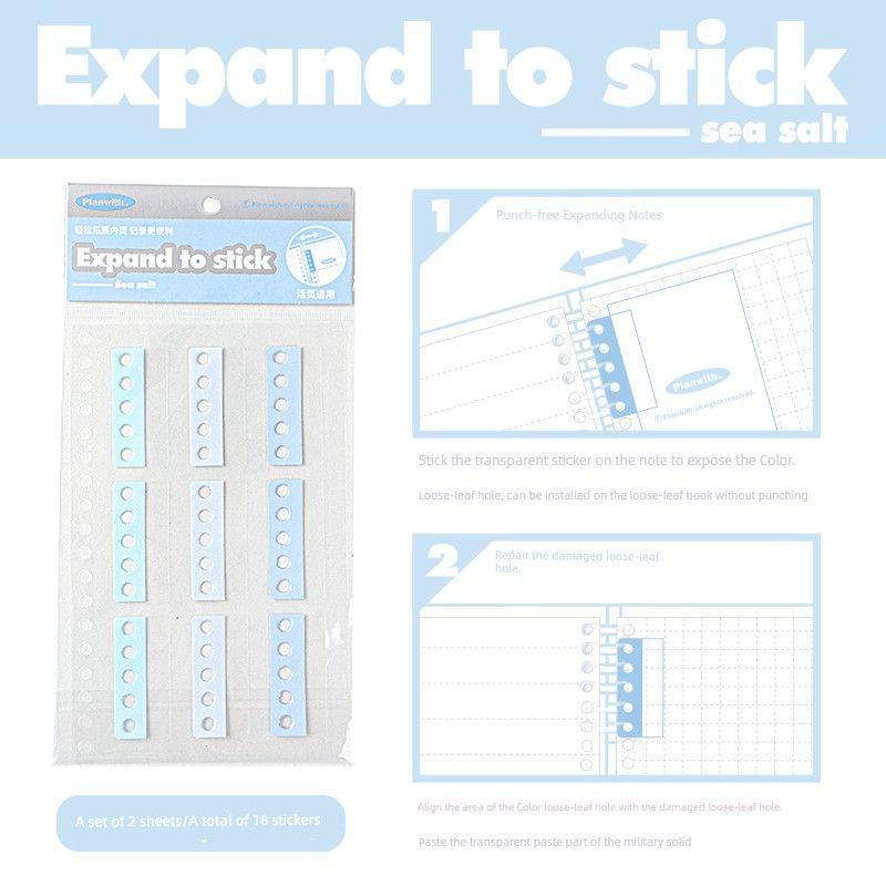 

Planwith Index Stickers Note Paper Loose Leaf Blue Sea salt