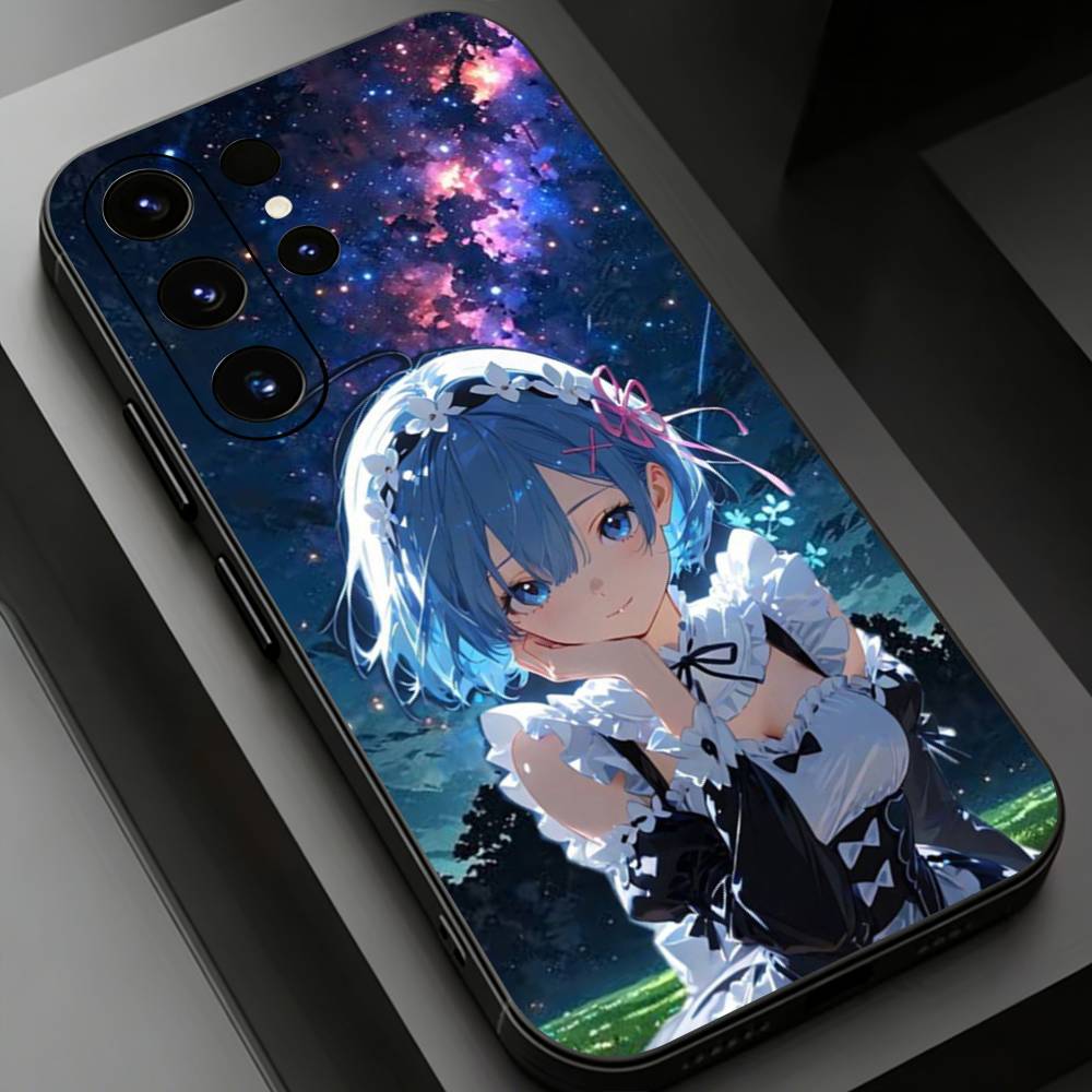 Rem R-Re Anime Z-Zero Phone Case for Samsung Galaxy S20,23 Ultra S24,22 Plus S25,26,21FE TPU Cover