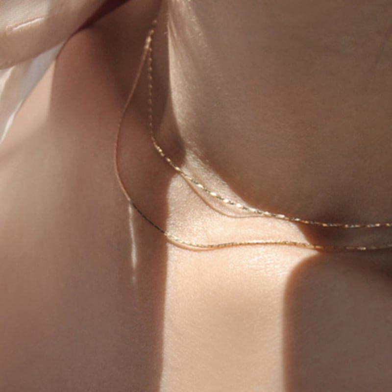 NJ JEWELRY Wire Silky Chain #twist Necklace (14k/18k)